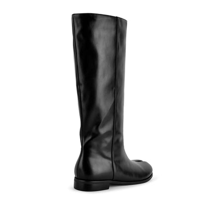 Round Toe Tabi Knee High Flat Boots - Onlymaker