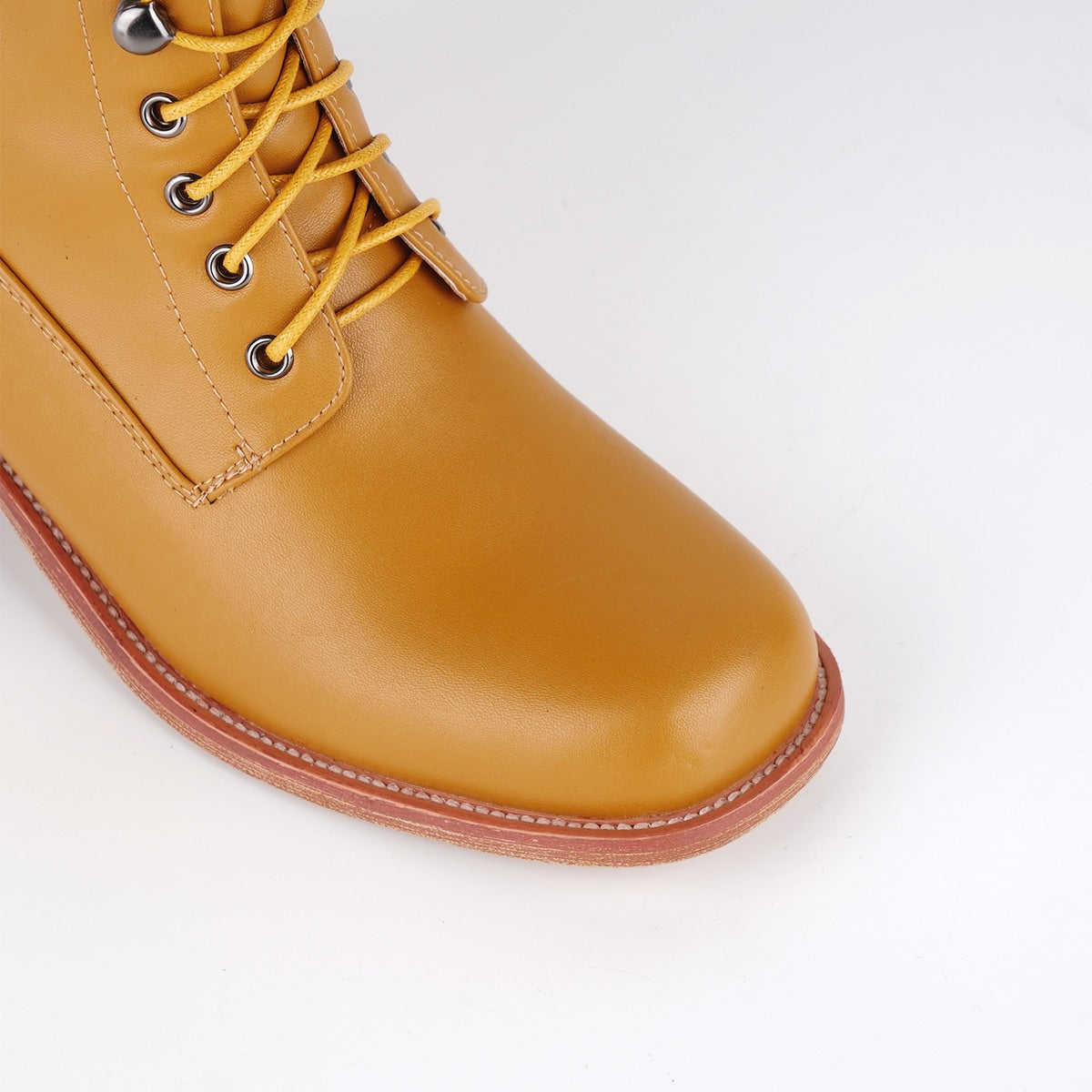 Square Toe Lace-up Chunky Heel Knee High Boots - Onlymaker