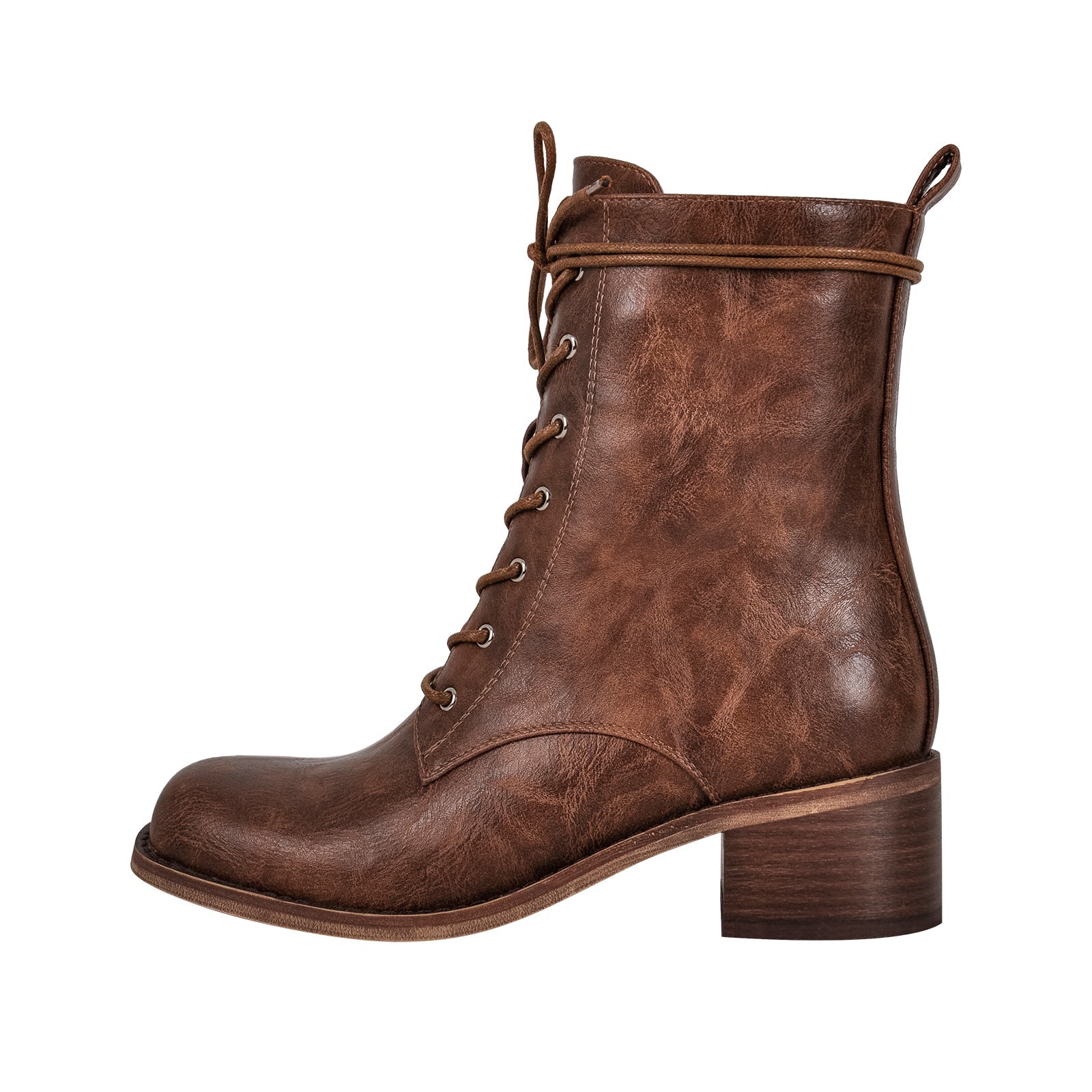 Square Toe Lace-up Ankle Men's Boot - Onlymaker