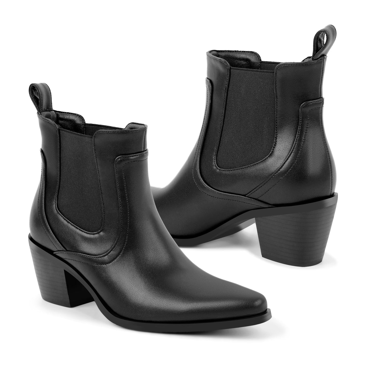 Chunky Heel Western Ankle Men's Boot - Onlymaker
