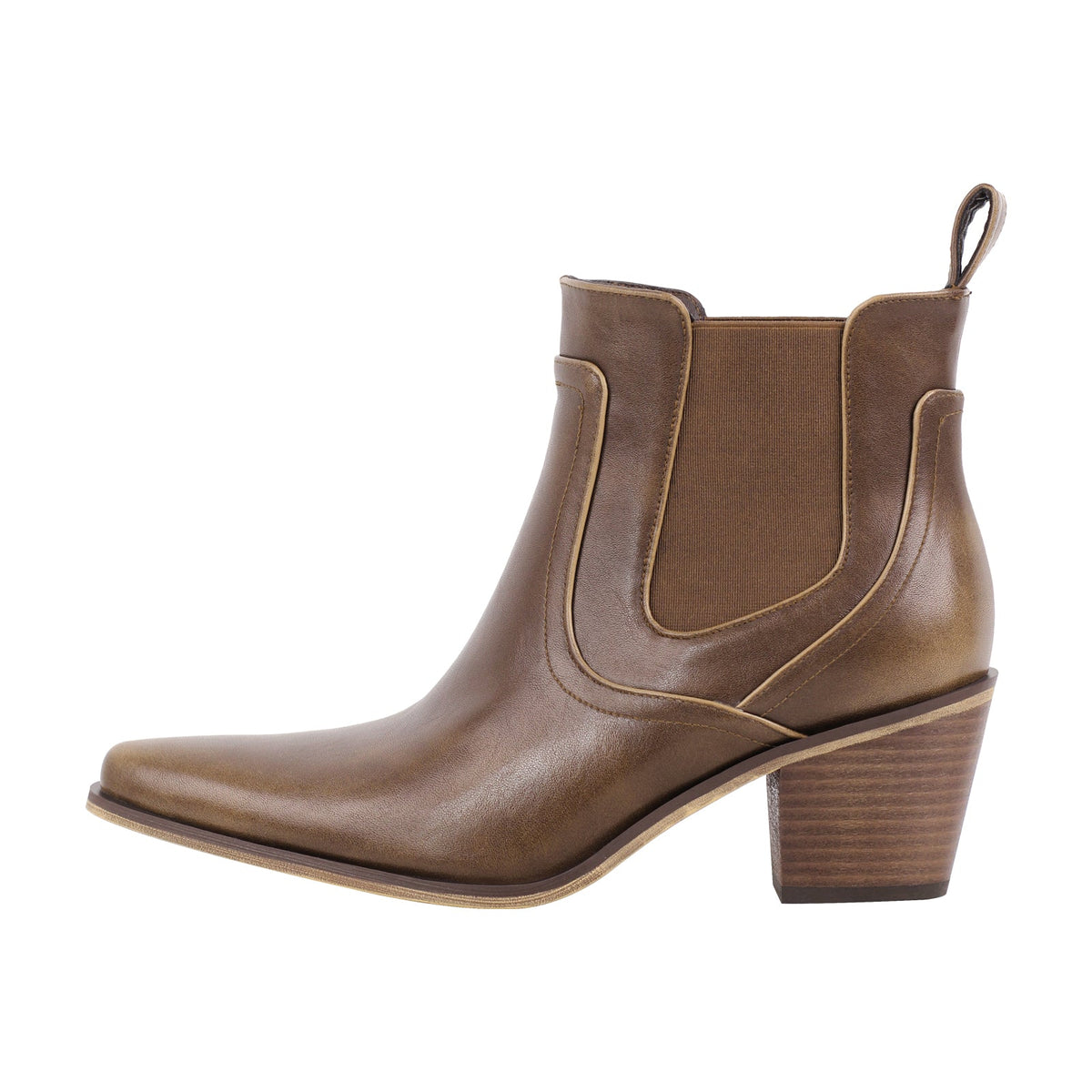 Chunky Heel Western Ankle Men's Boot - Onlymaker