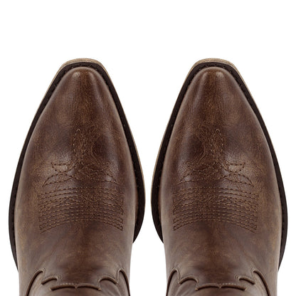 Onlymaker Boots Over The Knee Embroidered Western Boots - Onlymaker