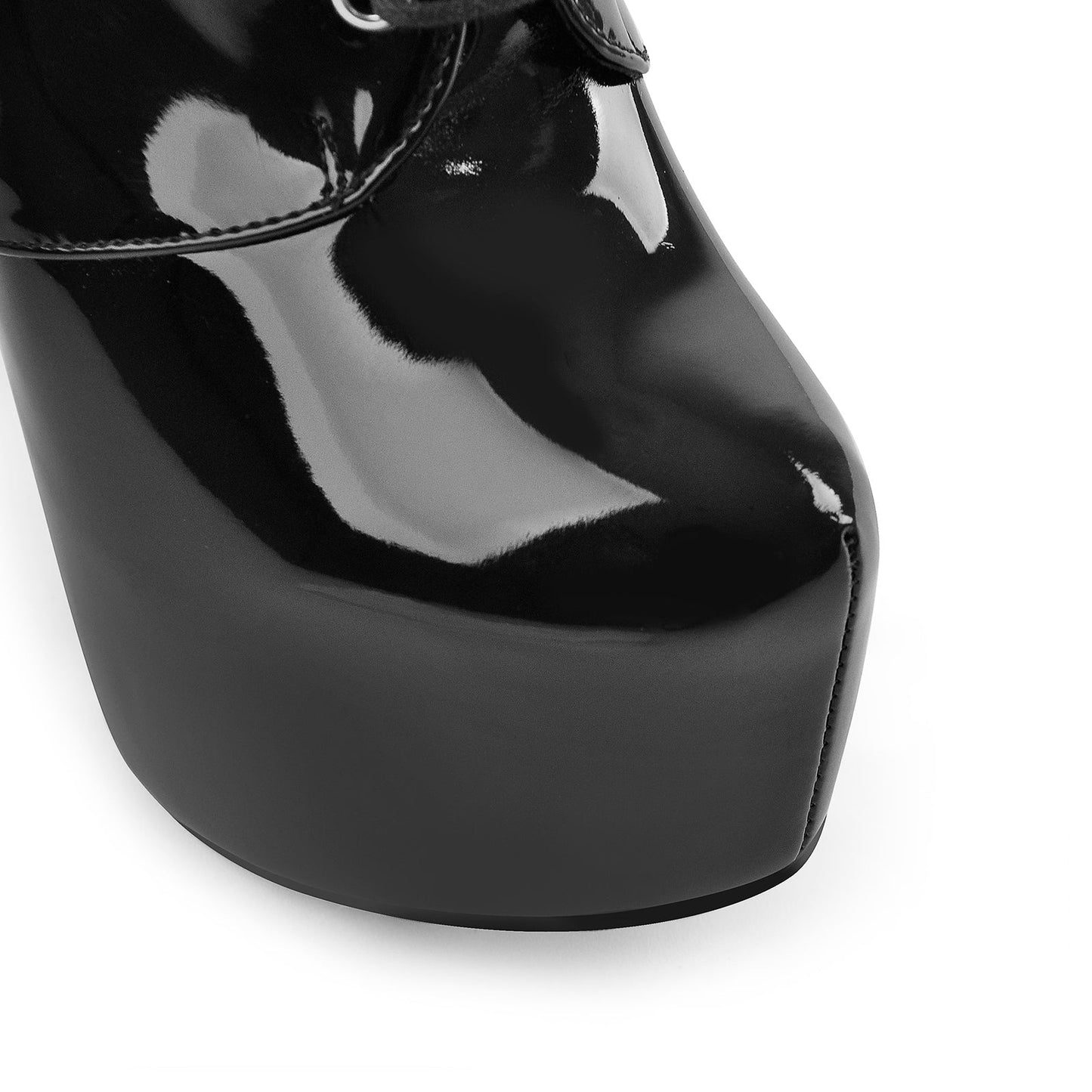 Rivet Platform Lace Up Stiletto Ankle Boots - Onlymaker