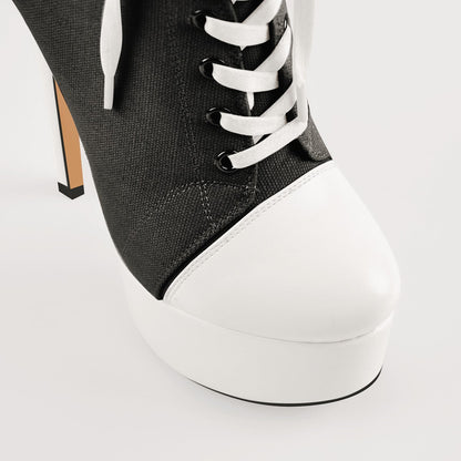 Onlymaker Ankle Canvas Boots - Onlymaker