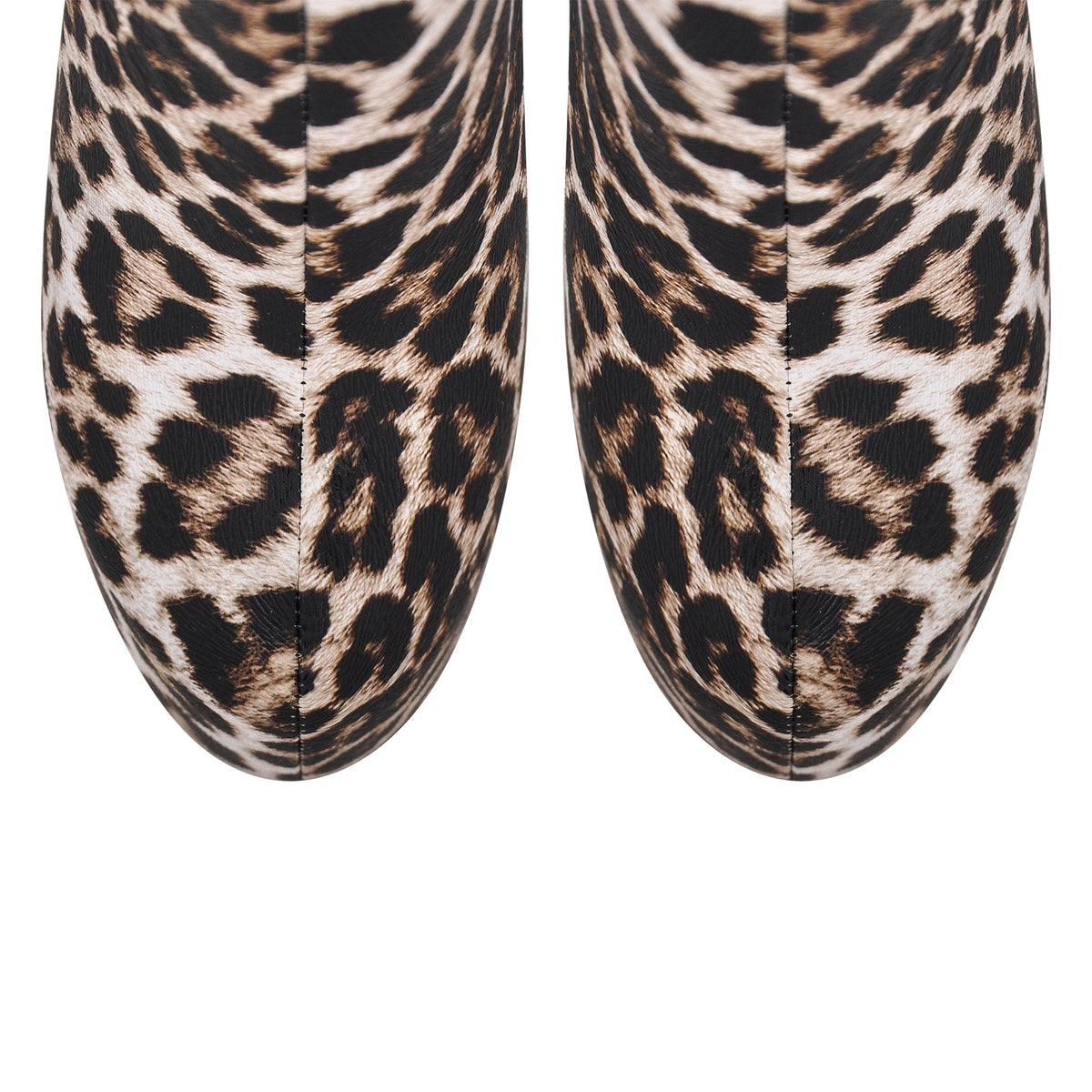 Leopard Platform Stiletto Ankle Boots - Onlymaker