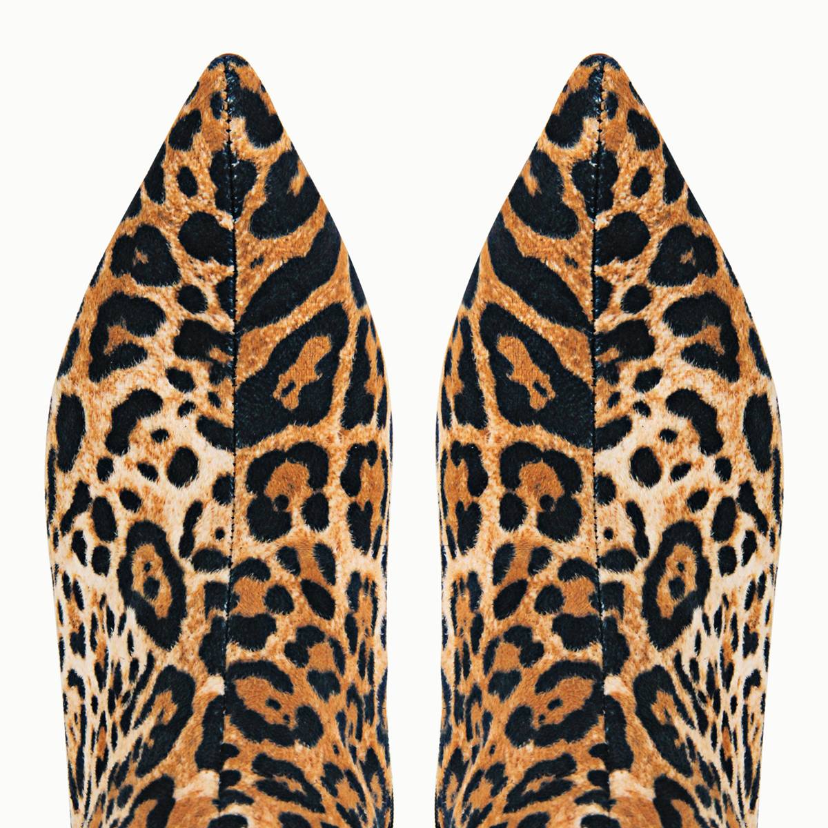 Red Leopard Pointed Toe Over The Knee Stiletto Boots - Onlymaker