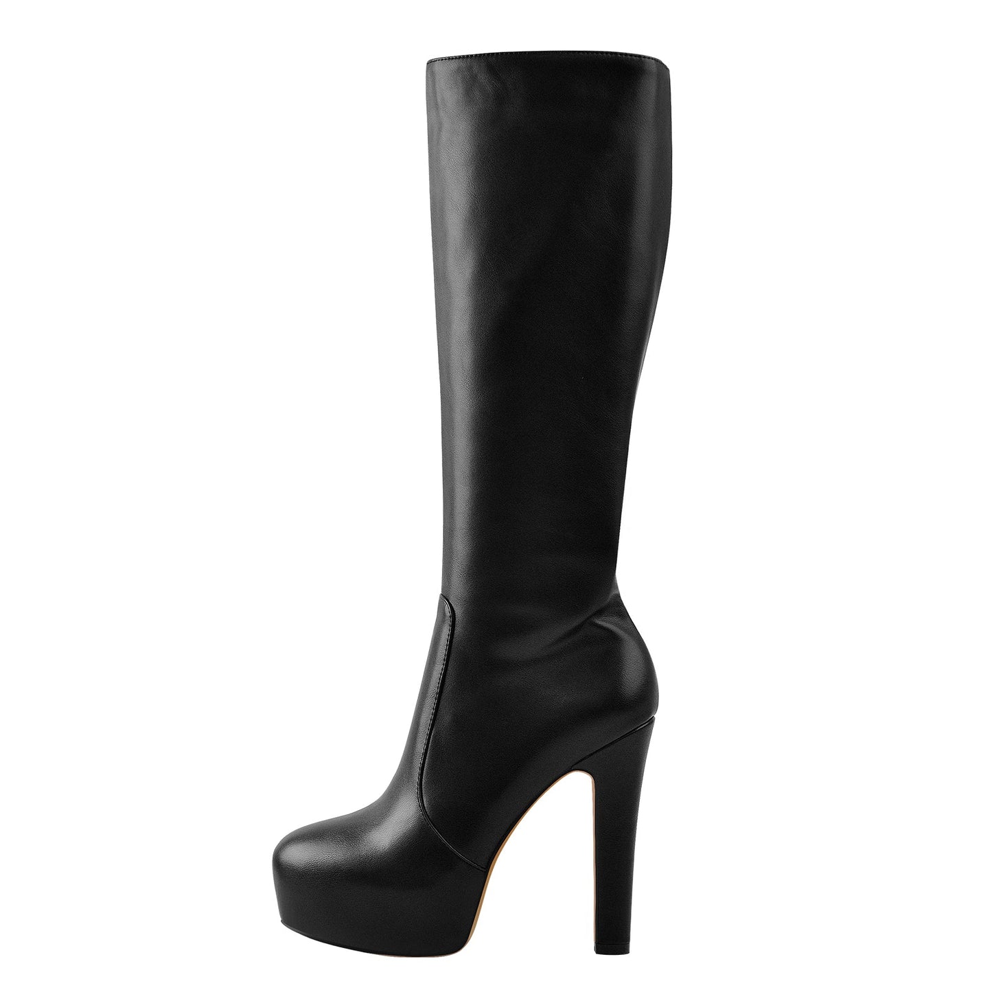 Platform High Heel Zipper Knee High Boots - Onlymaker