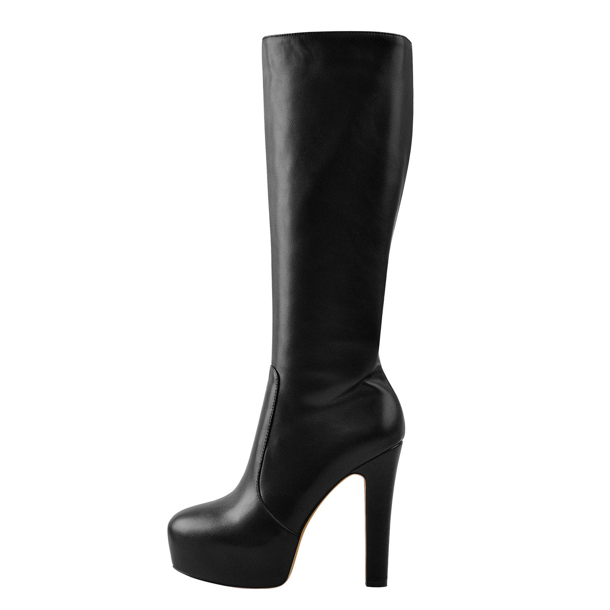 Platform High Heel Zipper Knee High Boots - Onlymaker