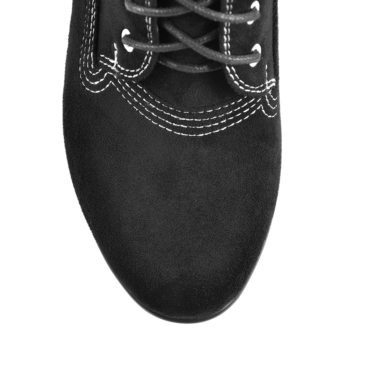 Platform Lace Up Elastic Chunky Heel Ankle Boots - Onlymaker