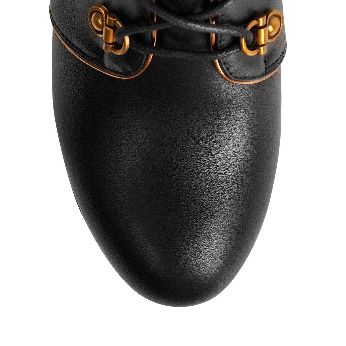 Black Platform Chunky High Heels Ankle Boots - Onlymaker