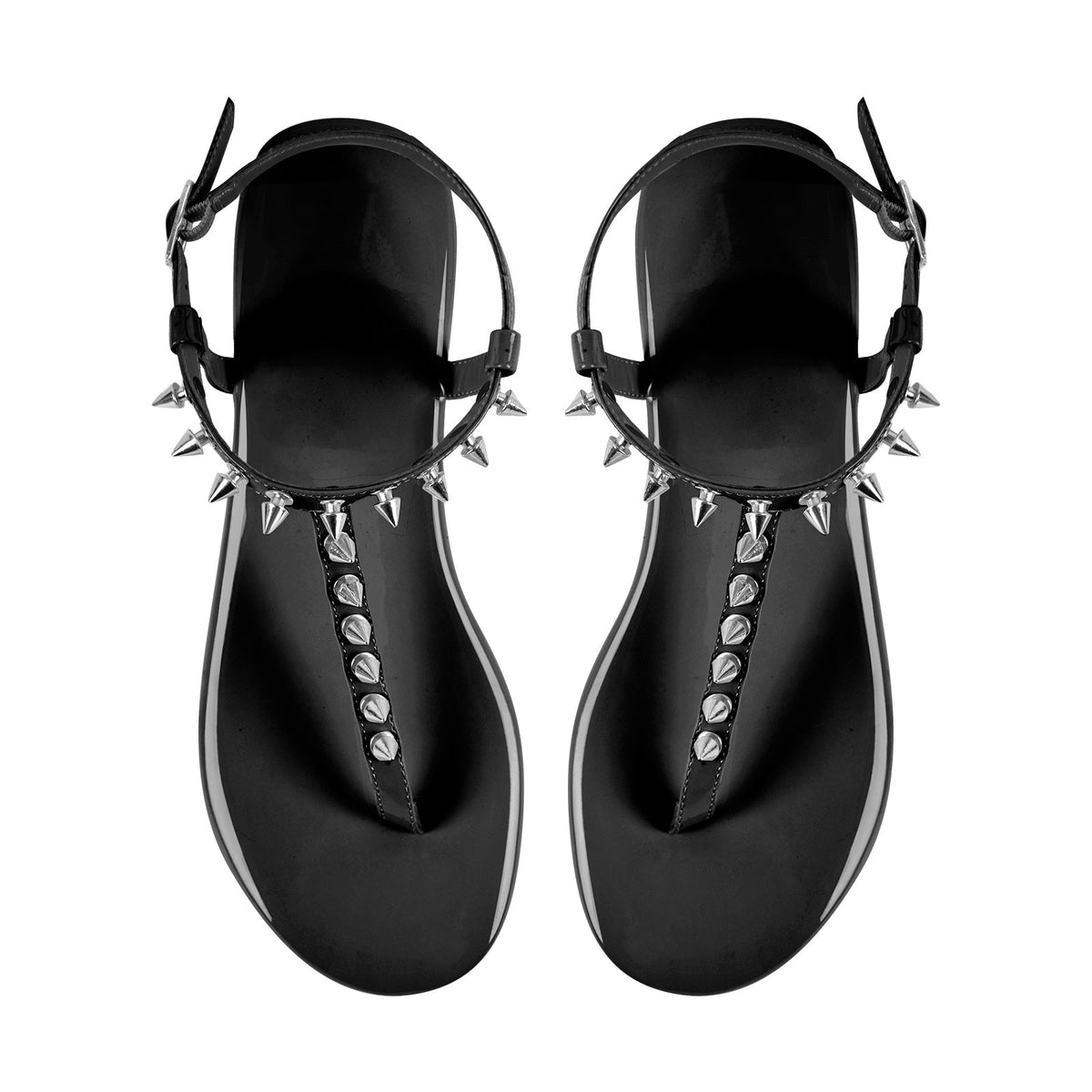 Studded Clip-On Toe Slippers - Onlymaker