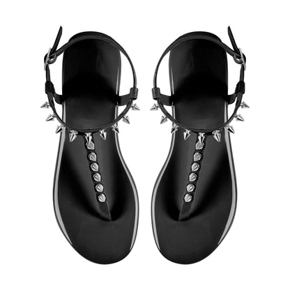 Studded Clip-On Toe Slippers - Onlymaker