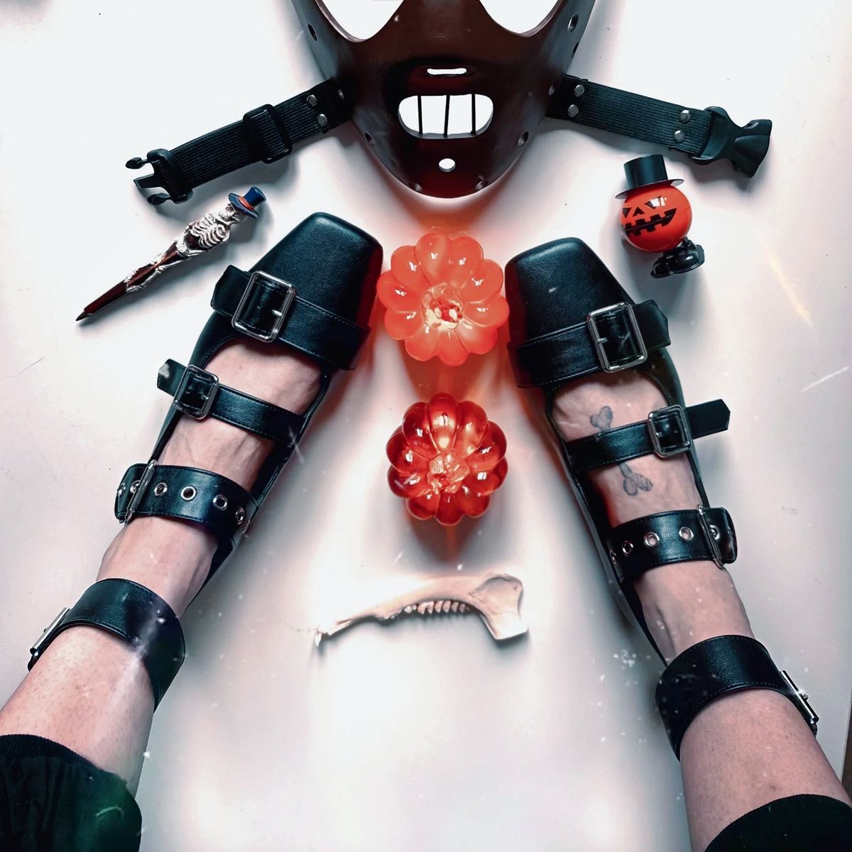 Square Toe Buckle Strap Flats - Onlymaker