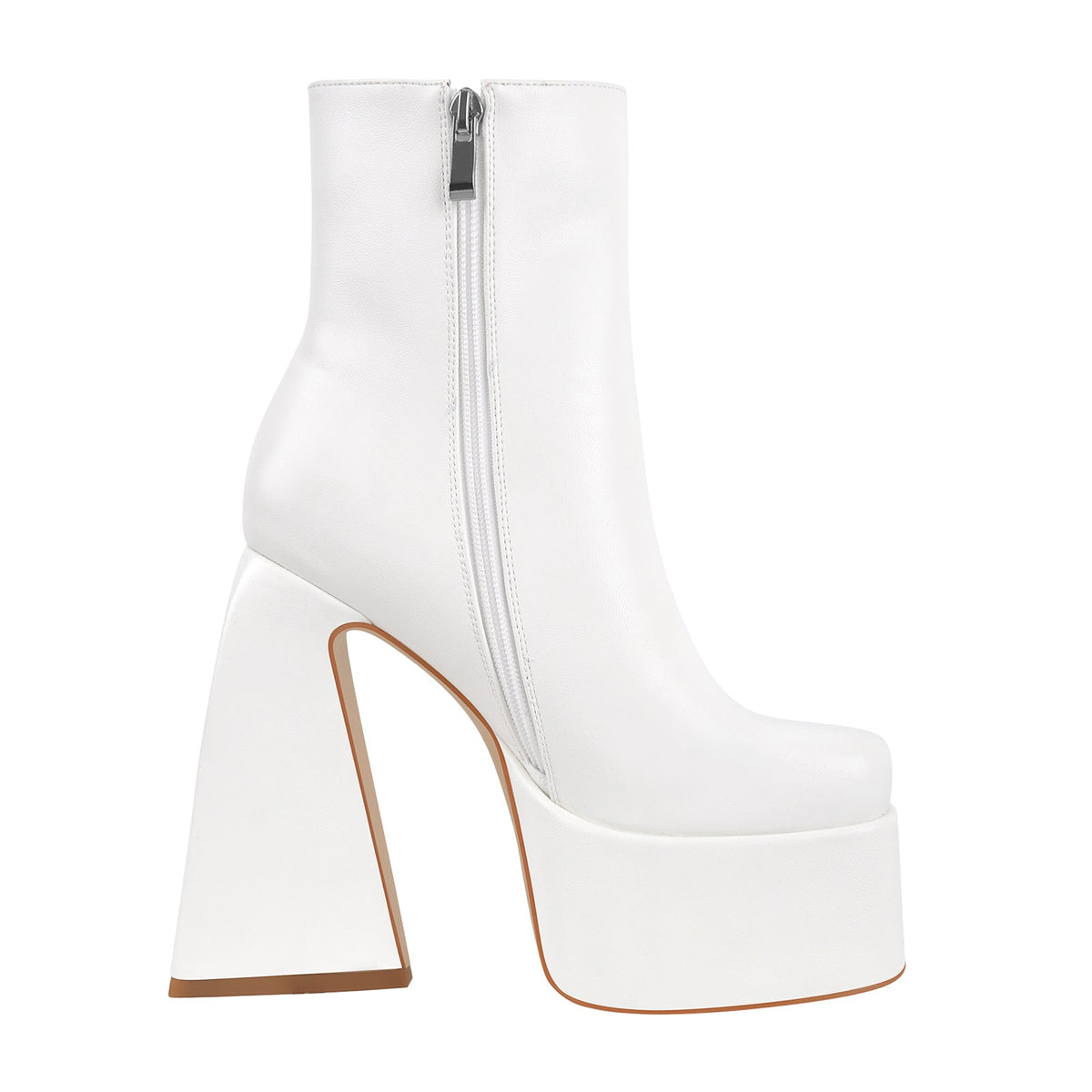 Chunky Ankle Boots Thick High Heels Platform Shoes - Onlymaker