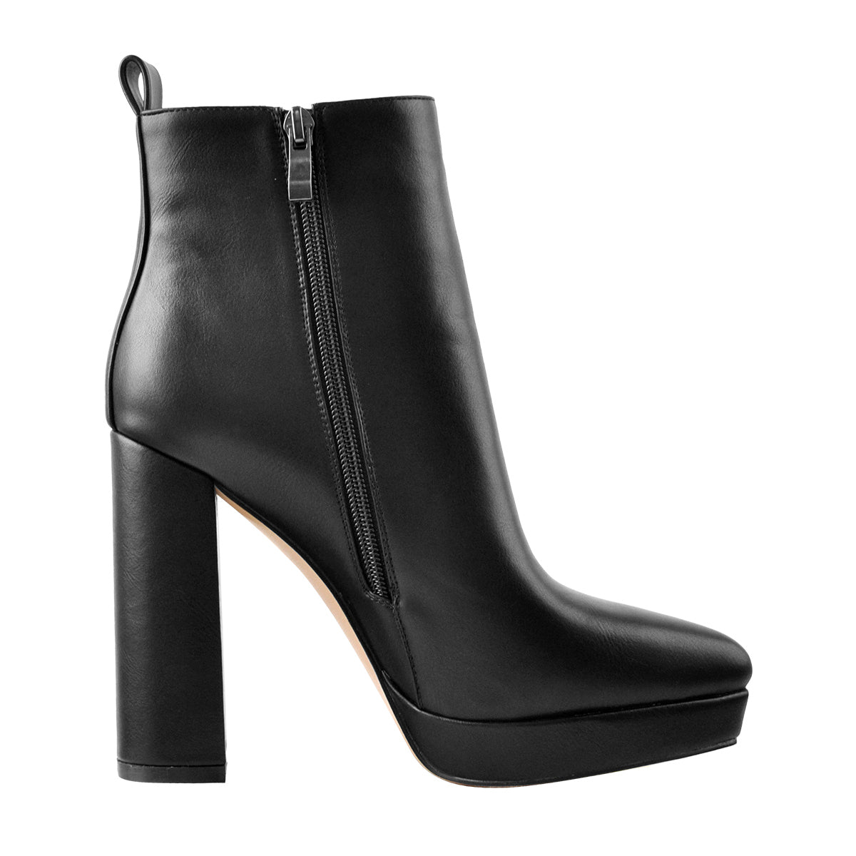 Pointed Toe Chunky Heel Ankle Boots - Onlymaker
