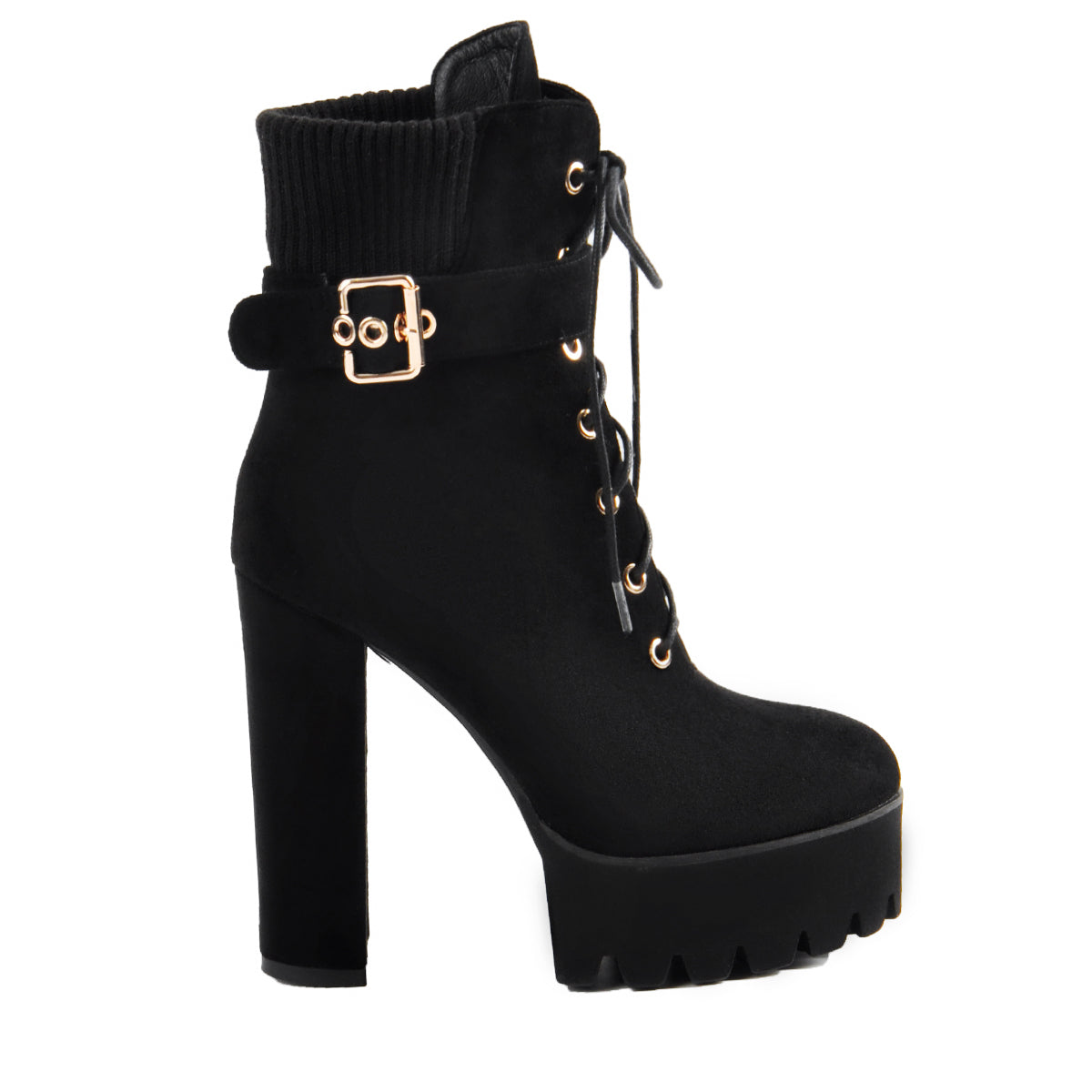 Ankle Platform High Heel Boots - Onlymaker