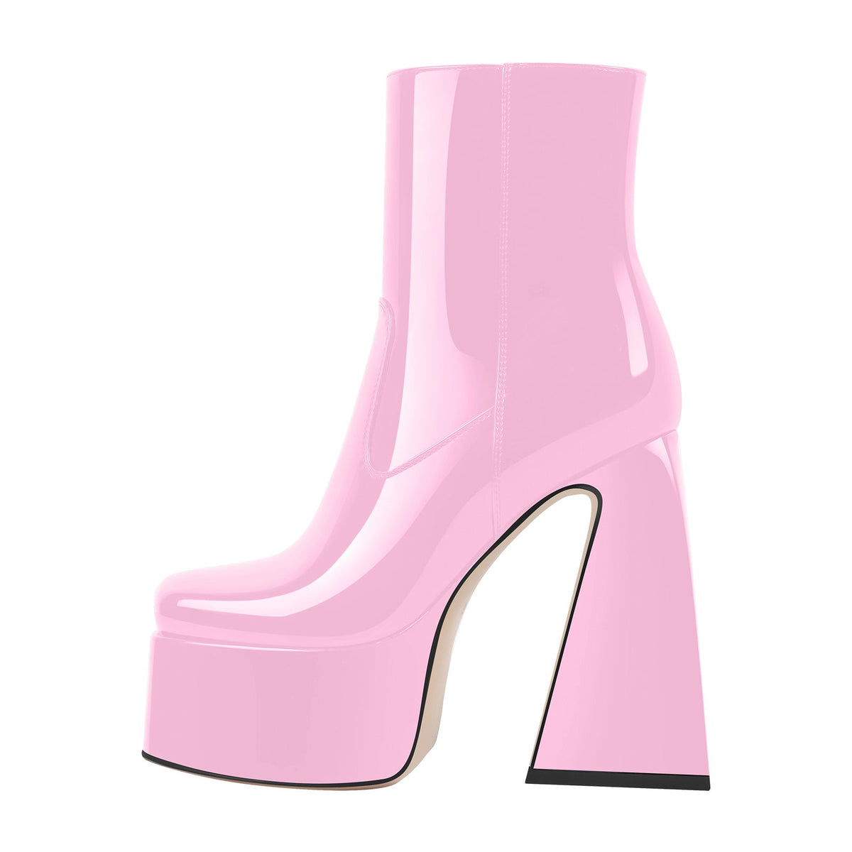 Platform Chunky High Heels Ankle Boots - Onlymaker