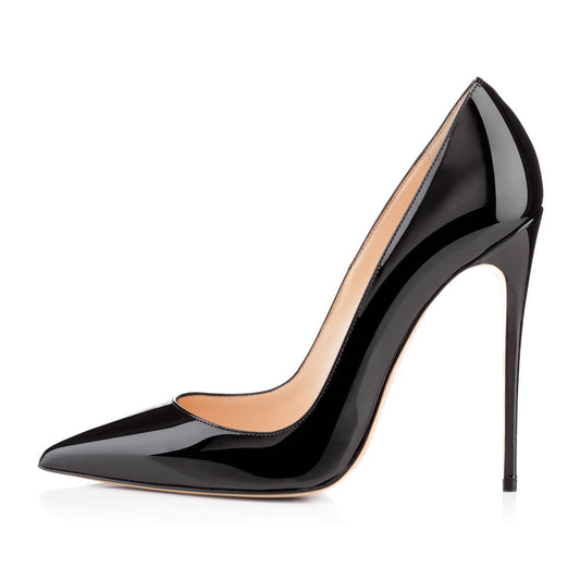 8cm 10cm 12cm Pointed Toe Slip On High Heel Pumps - Onlymaker