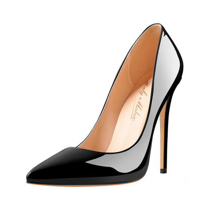 8cm 10cm 12cm Pointed Toe Slip On High Heel Pumps - Onlymaker