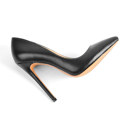 8cm 10cm 12cm Matte Pointed Toe Slip On High Heel Pumps - Onlymaker
