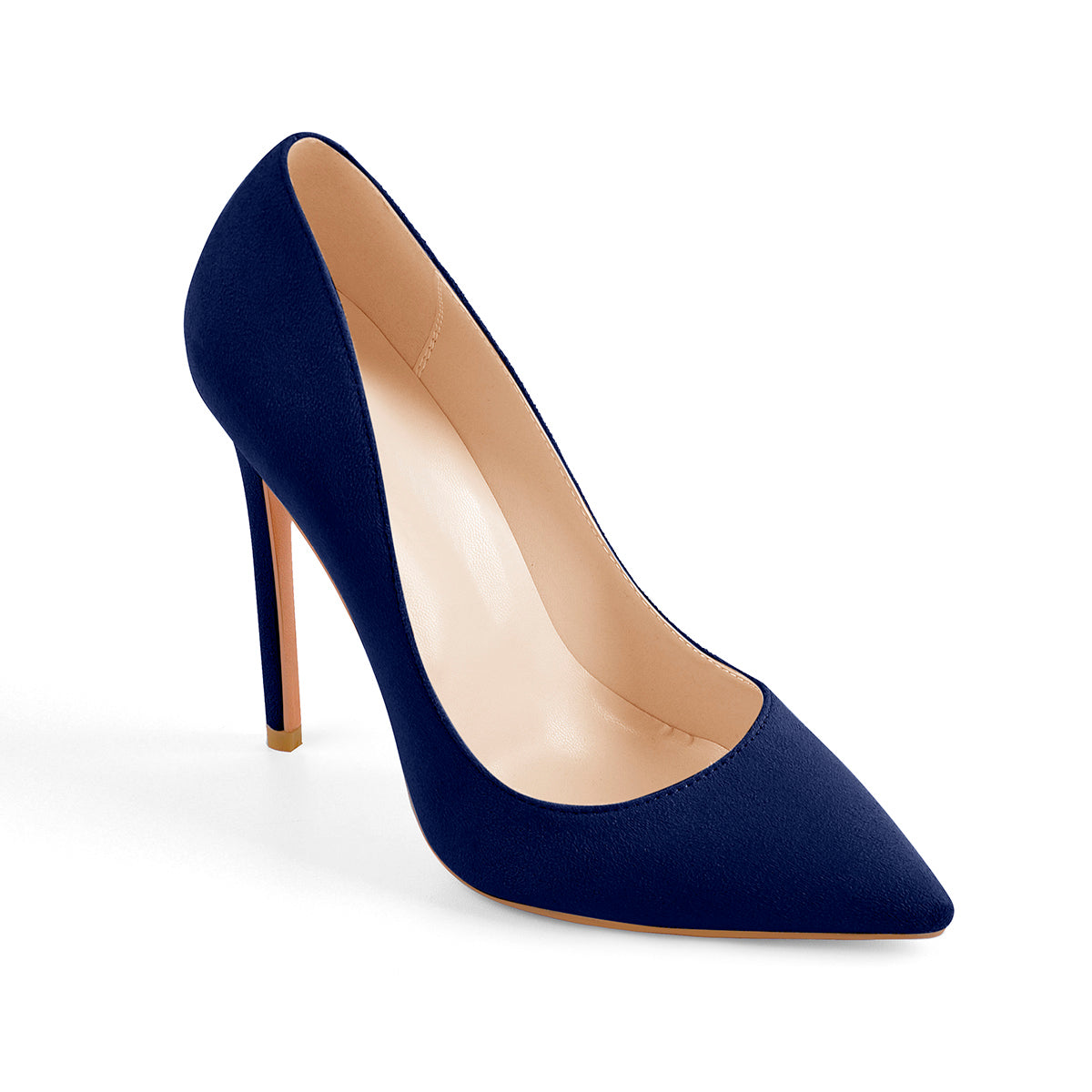 8cm 10cm 12cm Blue Pointed Toe Pumps Classic Stilettos - Onlymaker