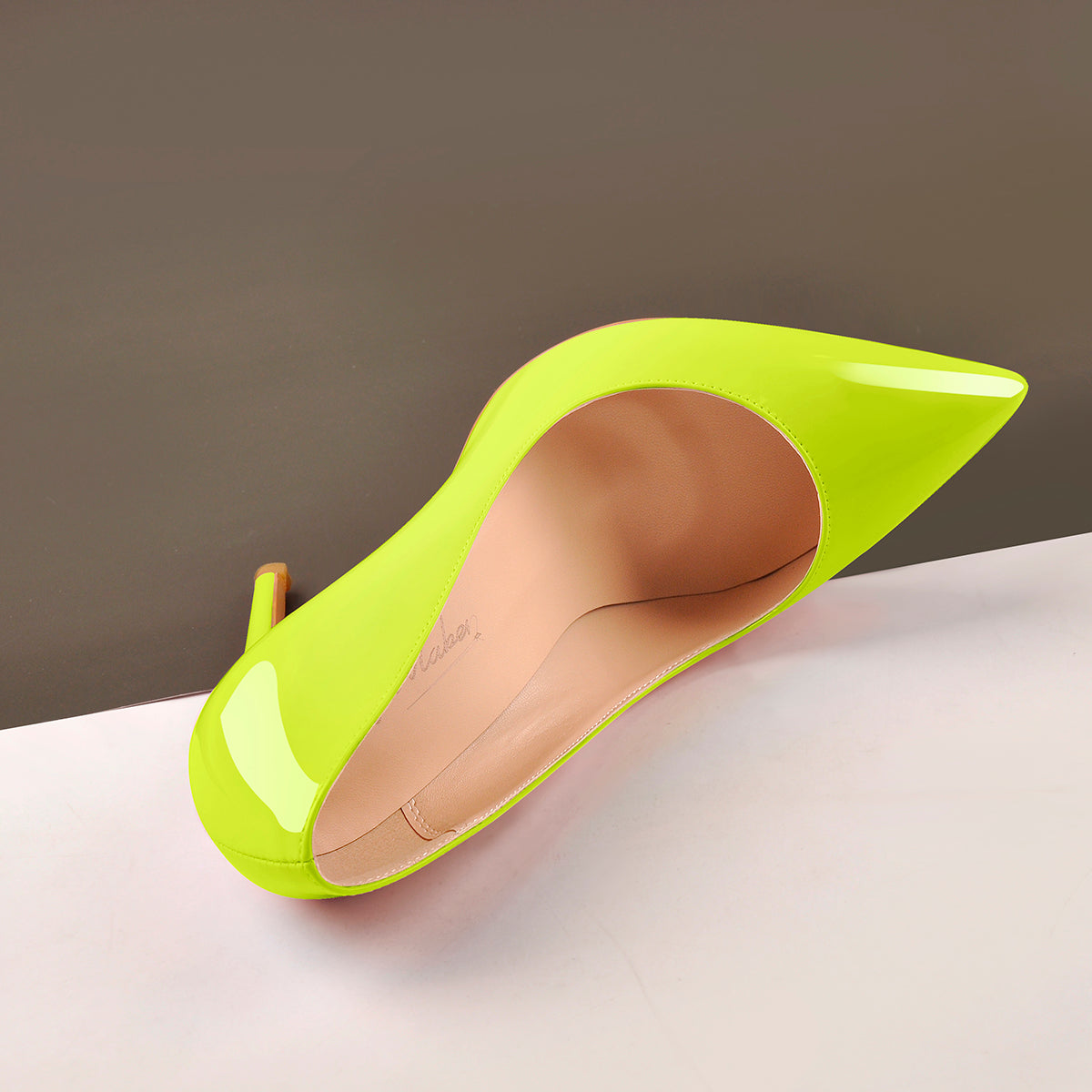 8cm 10cm 12cm Yellow Pointed Toe Pumps Classic Stilettos - Onlymaker