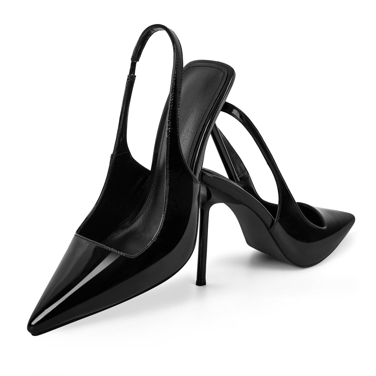 Pointed Toe Stiletto Slingback High Heels - Onlymaker
