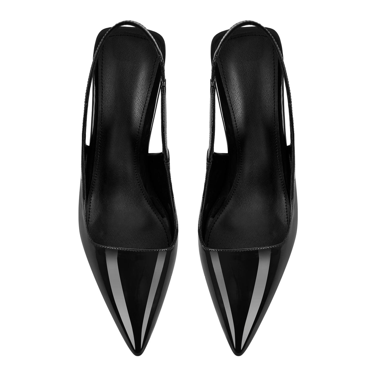 Pointed Toe Stiletto Slingback High Heels - Onlymaker