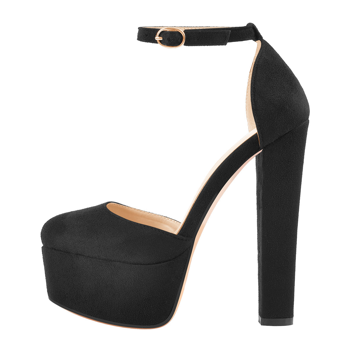 Platform Chunky High Heel Ankle Straps Pumps - Onlymaker