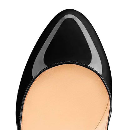 Mary Jane Round Toe Ankle Strap Platform Pumps - Onlymaker