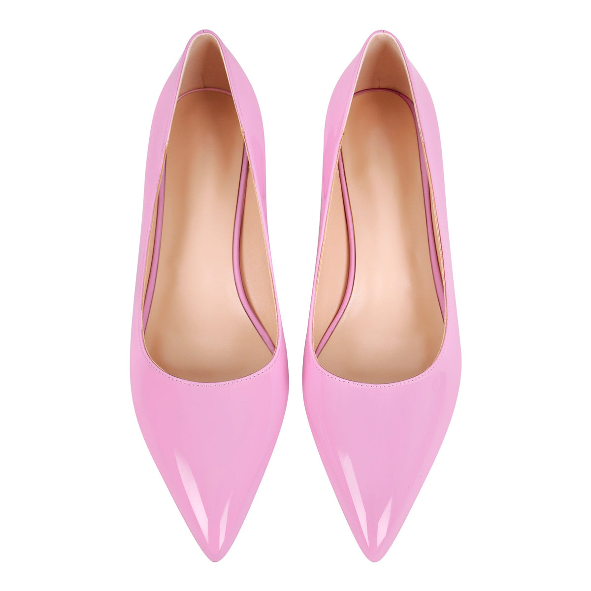 Pointed Toe Chunky Heel Classic Pumps - Onlymaker
