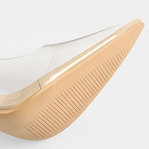 Pointed Toe Clear High Heels Pumps - Onlymaker
