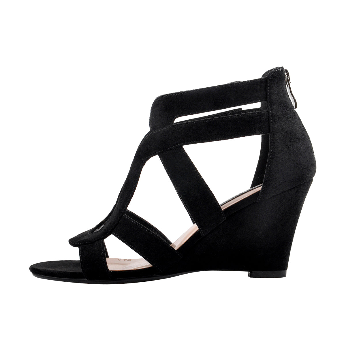 Gladiator Cut Out Open Toe Wedge Sandals - Onlymaker