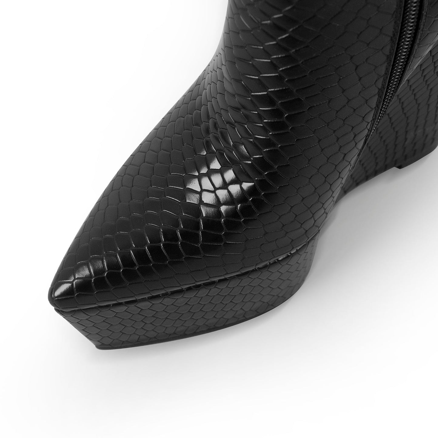 Platform Wedge High Heel Ankle Boots - Onlymaker