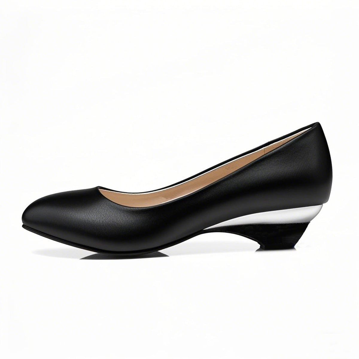 Round Toe Wedge Heel Daily Pumps - Onlymaker