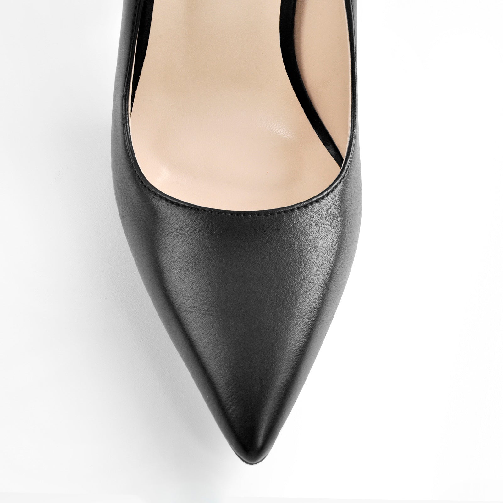Matte Black High Metal Heels Stiletto Pumps - Onlymaker