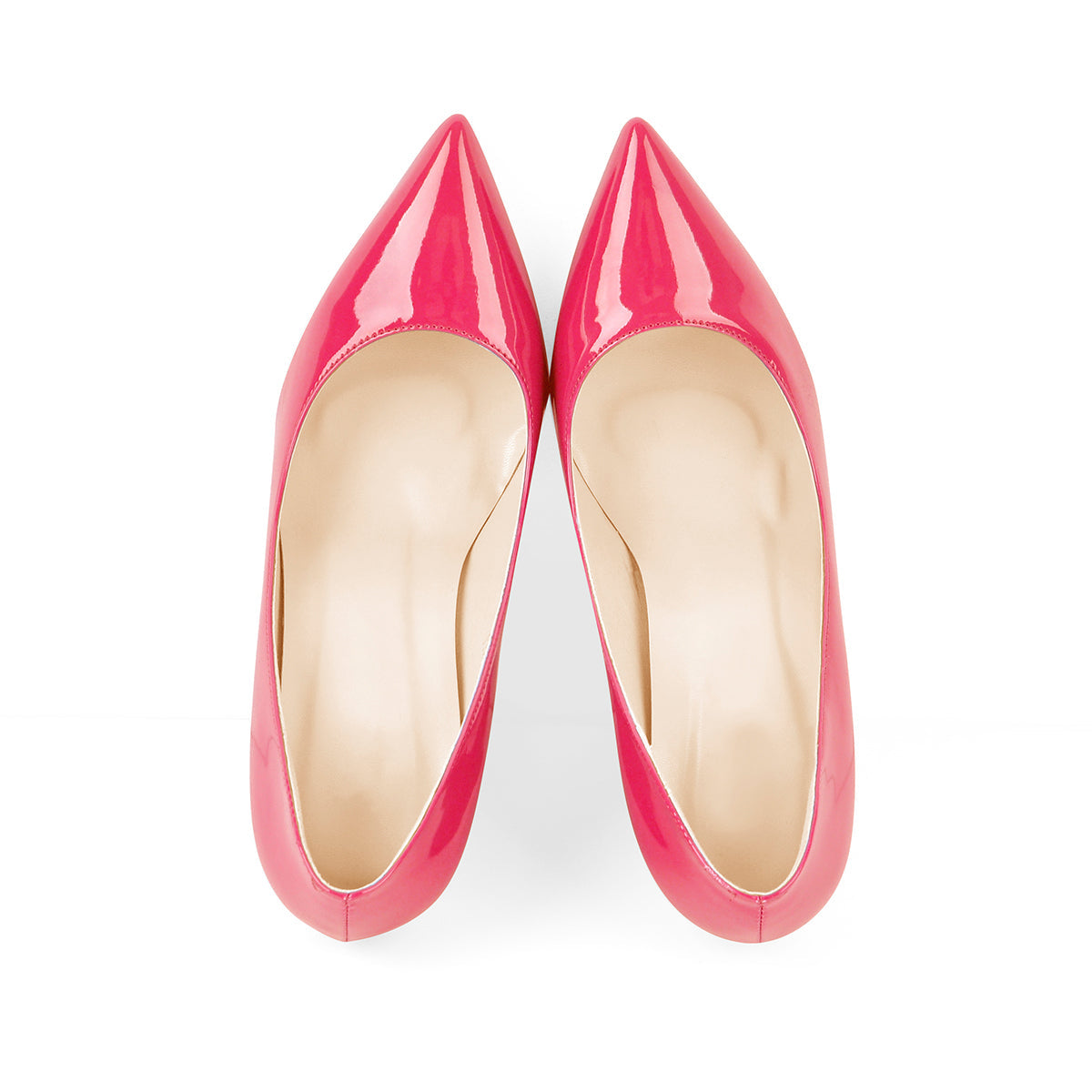 Basic Pumps Pointed Toe Chunky High Heels - Onlymaker