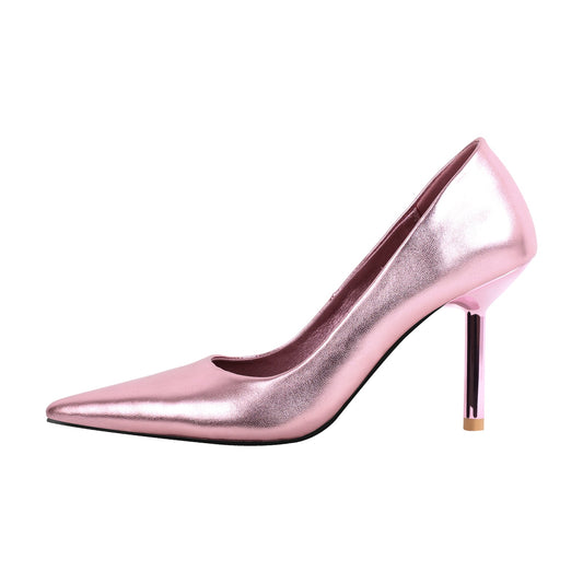 Onlymaker Pumps Multicolor Pointed Toe High Heels - Onlymaker