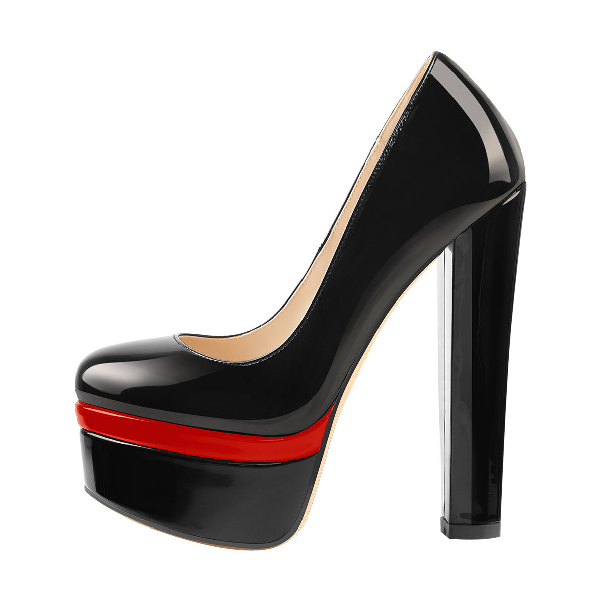 Onlymaker Pumps Classic Chunky High Heels - Onlymaker