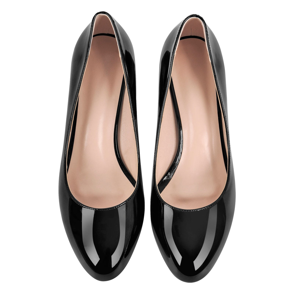 Round Toe Classic Stiletto Pumps - Onlymaker