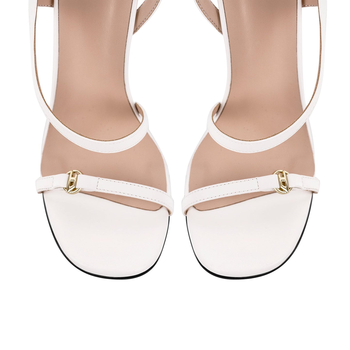 Square Toe Strap Slingback Stiletto Sandals - Onlymaker