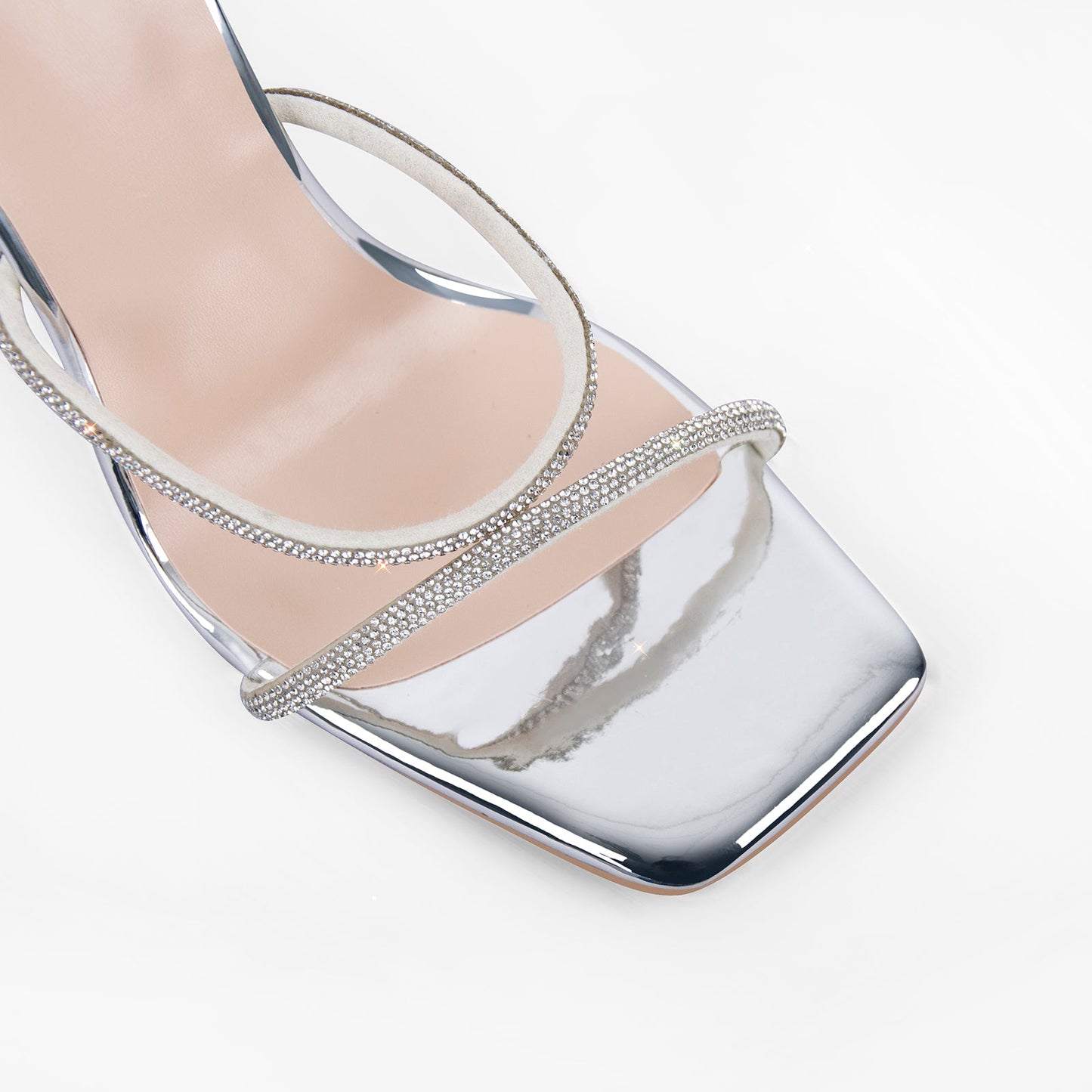 Lace up Rhinestone Strappy High Heel Sandals - Onlymaker