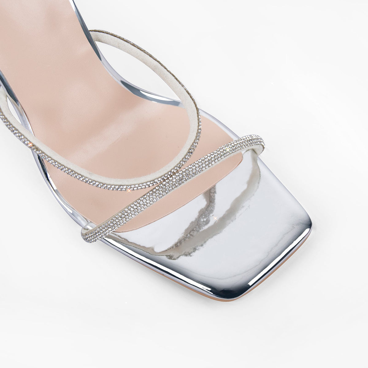 Lace up Rhinestone Strappy High Heel Sandals - Onlymaker