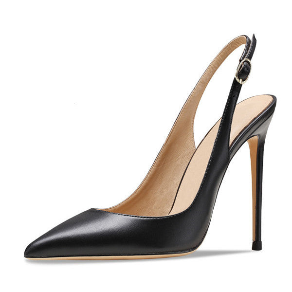 Pointed Toe Stiletto Slingback Pumps - Onlymaker