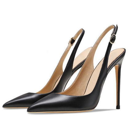 Pointed Toe Stiletto Slingback Pumps - Onlymaker