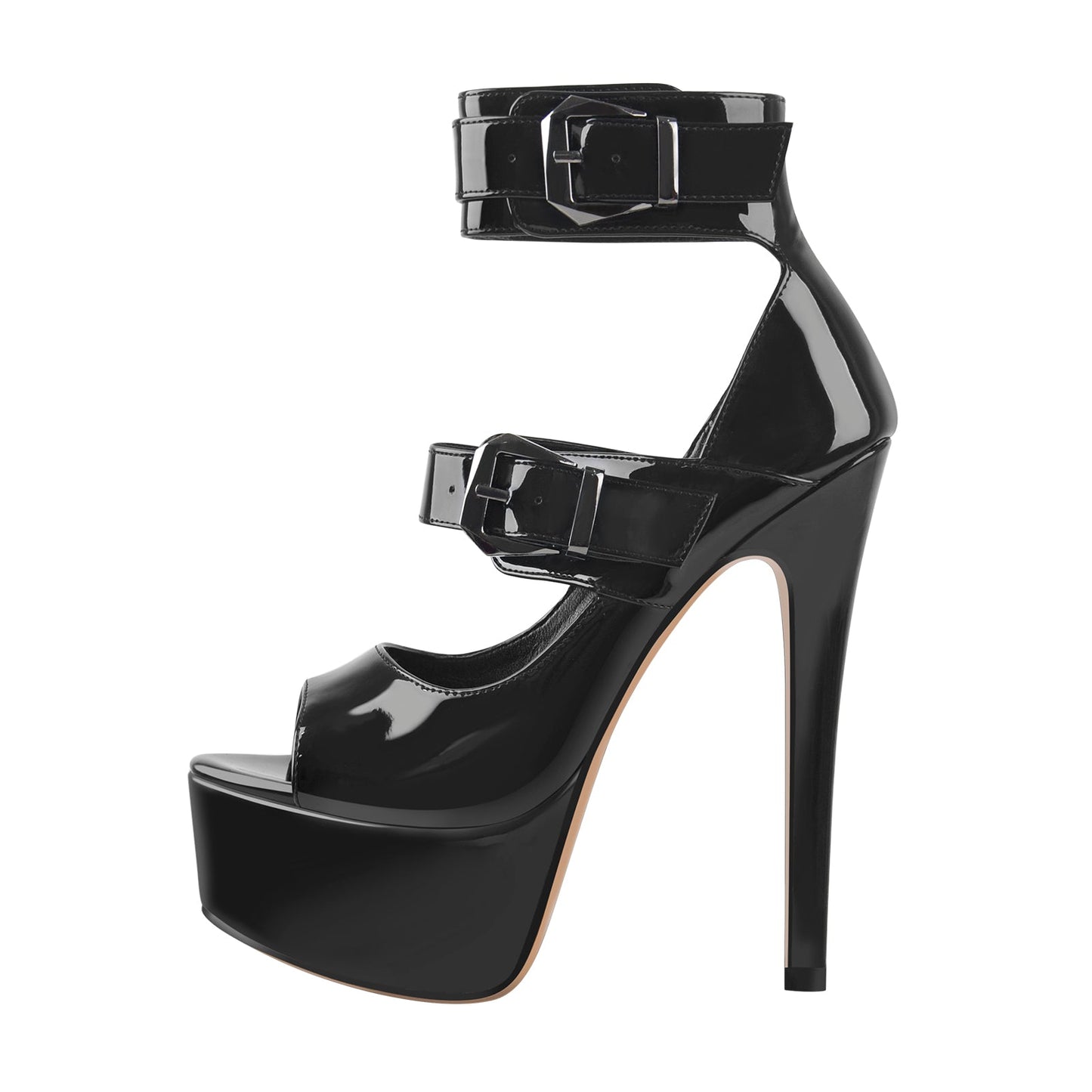 Peep Toe Platform Sandals High Heel Stilettos - Onlymaker