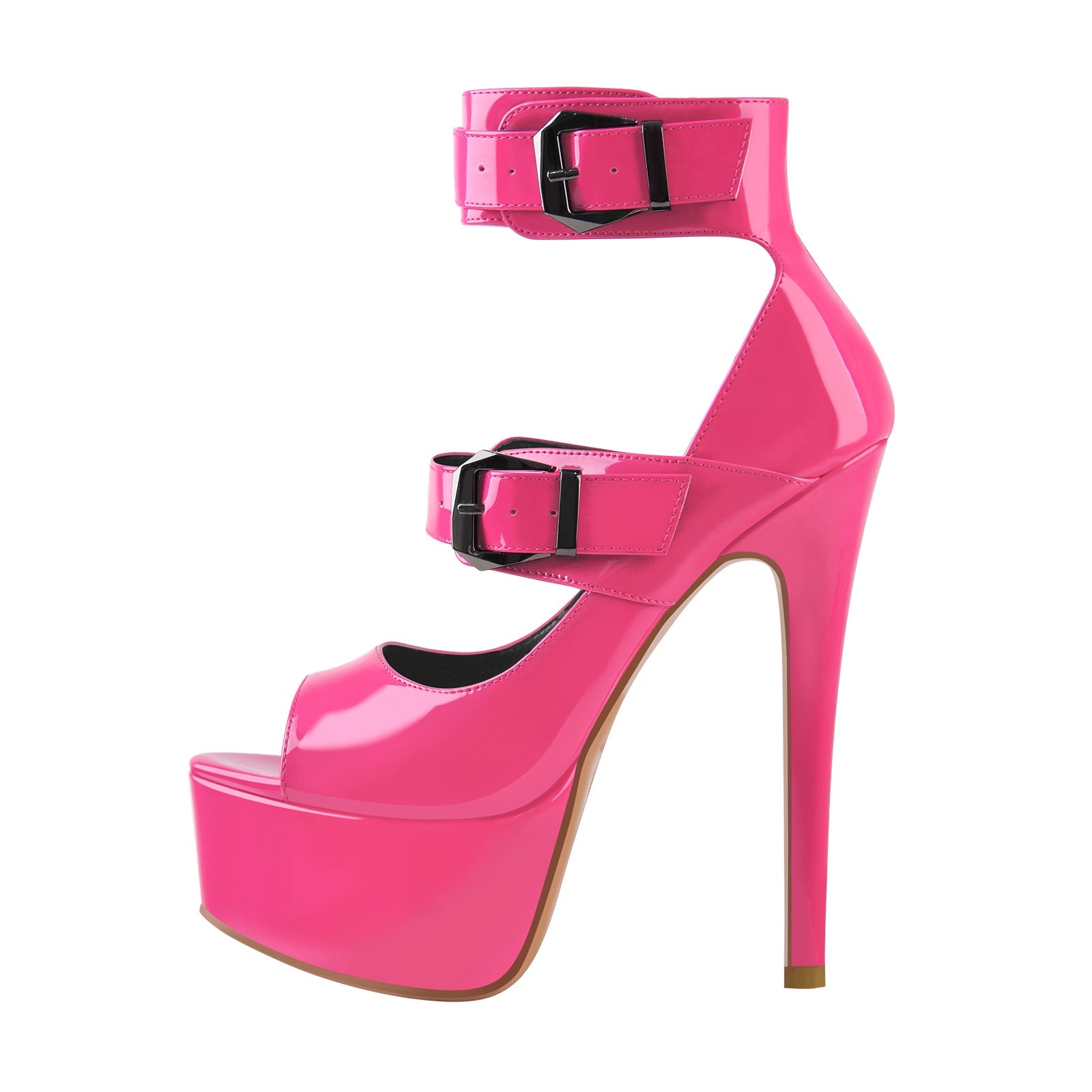 Peep Toe Platform Sandals High Heel Stilettos - Onlymaker