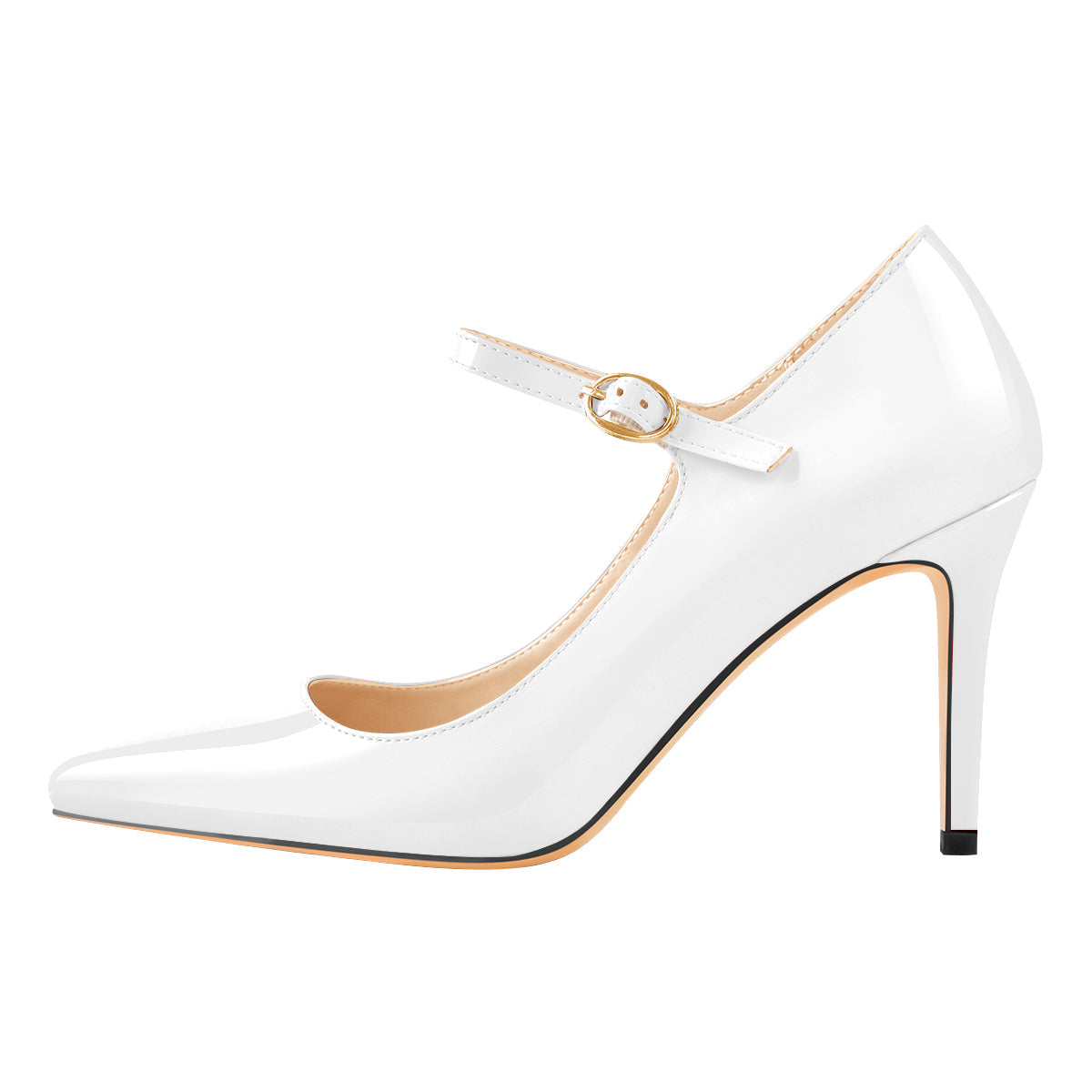 Mary Jane Patent Leather High Heel Pumps - Onlymaker