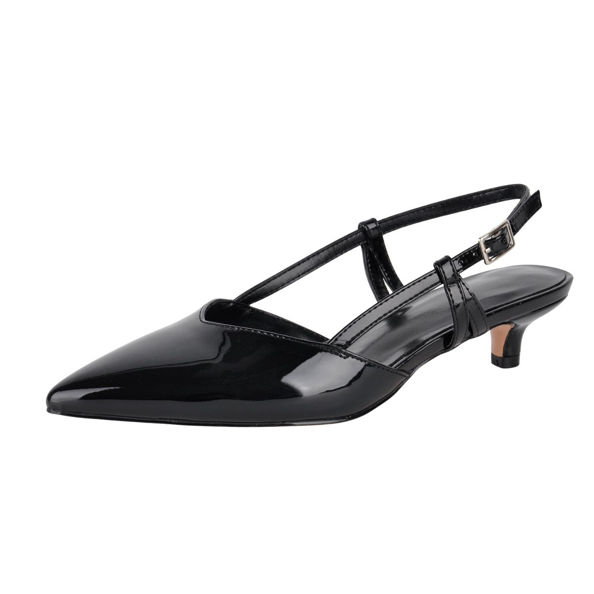 Pointed Toe Slingback Kitten Heel Pumps - Onlymaker