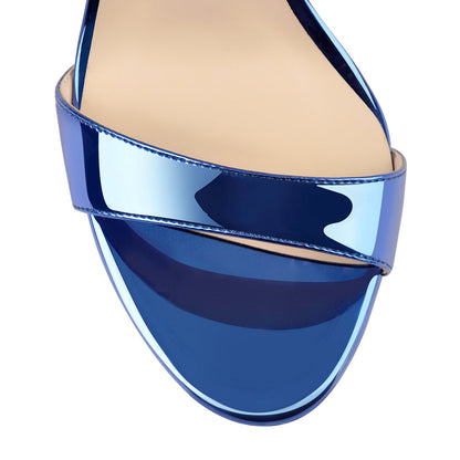 Ankle Double Buckle Strap Platform Stiletto High Heels Sandals - Onlymaker